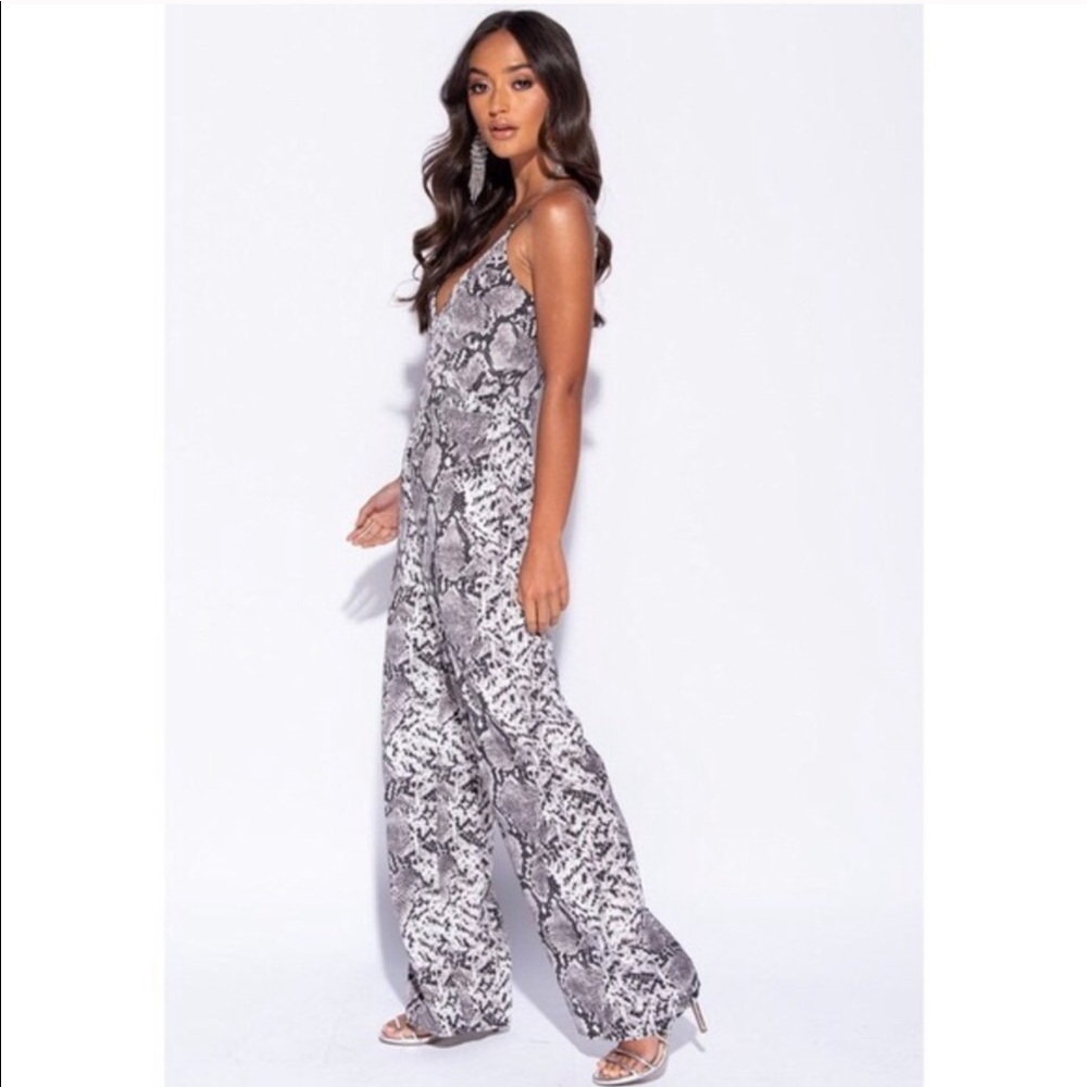 Parisian Snake Print Jumpsuit - Picture 3 of 3